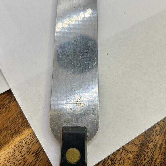 Vintage Wisehold Icing Spatula Utensil Stainless Steel Black Handle USA - Picture 6 of 9
